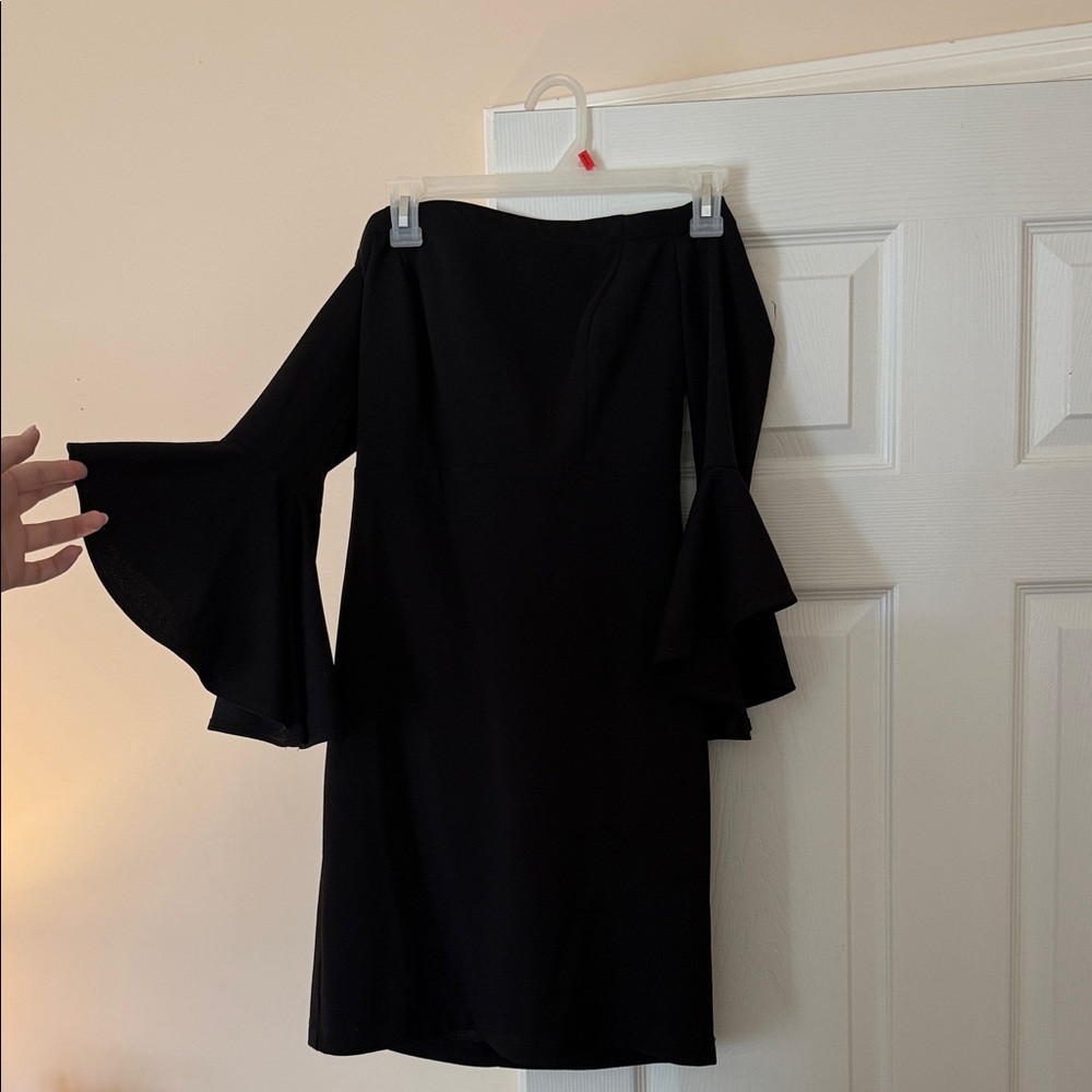 Elegant Black Off-Shoulder Dress